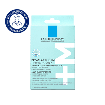 La Roche-Posay Effaclar Duo+M Patchs 3 H, Patch d'Imperfections Multi-Action pour Peau Sujette aux Imperfections avec Technologie Hydrocolloïde, 22 Patchs