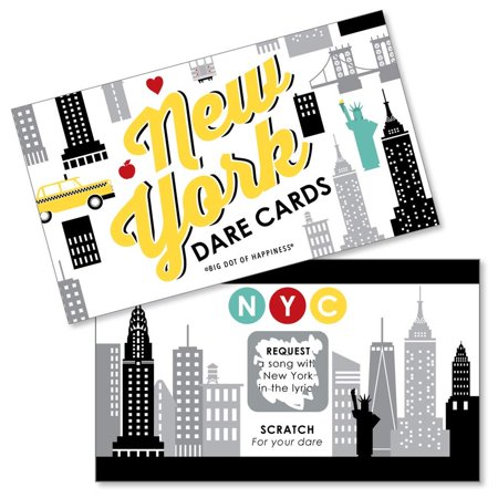 Urban Adventure Scratch-Off Dare Cards for NYC Parties - 22 Engaging Challenges to Explore New York City’s Iconic Cityscape and Create Unforgettable Memories