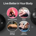 thumbnail image 4 of Pelota de Terapia Tune Up Fitness Graphite Coregeous para Masaje Abdominal y Liberación Miofascial, 4 of 5