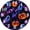 Crystal Pumpkin, variant on 12 Inch Halloween Screaming Ghost Wooden Wall Clock, Silent Non‑Ticking Battery Operated, Halloween Decor Clock, Perfect Holiday Gift for Kitchen Bedroom Office