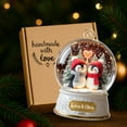 thumbnail image 5 of Personalized Penguin Couple Ornament – Cute Penguin Xmas Ornament, Our First Christmas Together, Perfect Gift for Couples, 5 of 5