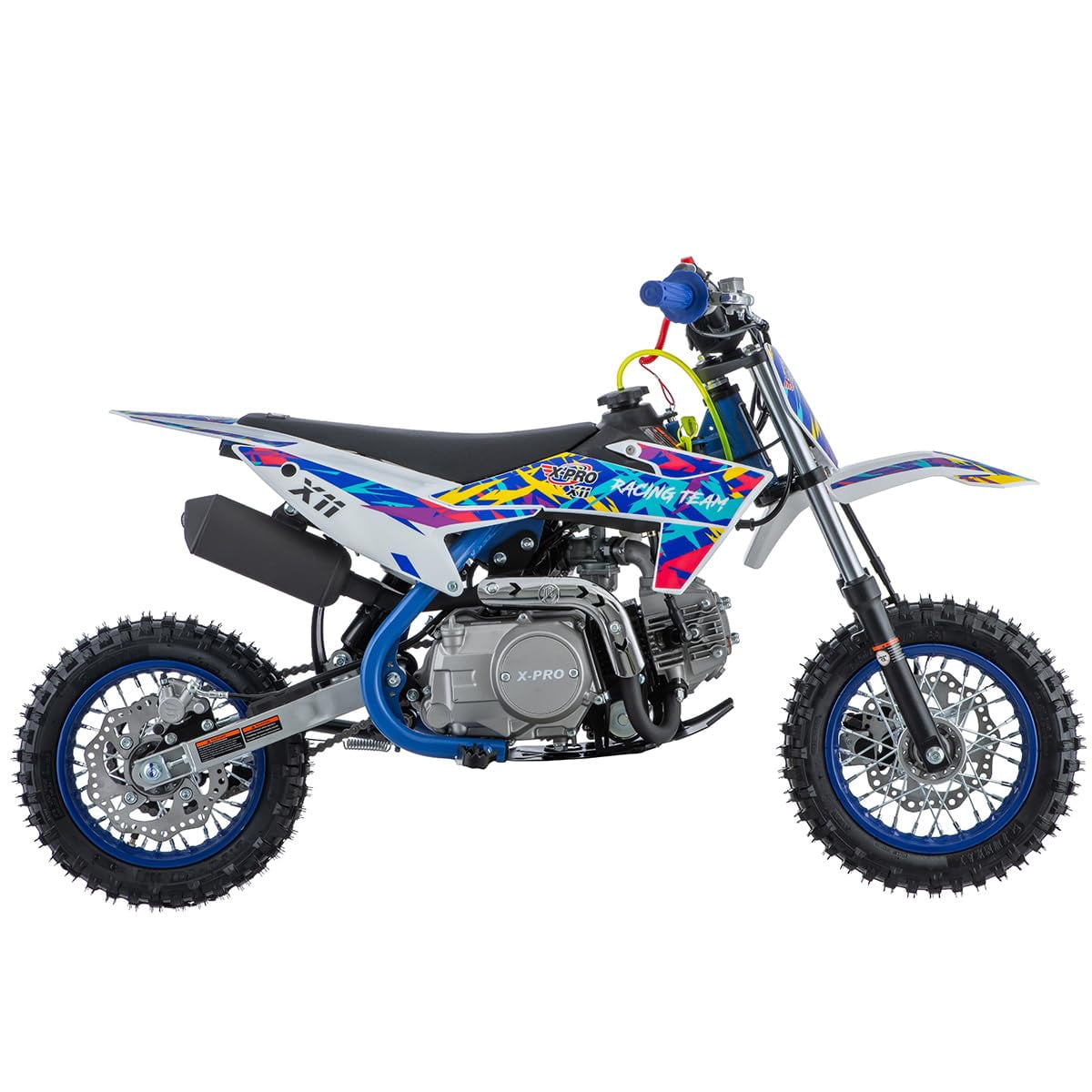X-Pro Brand New X11 110cc Dirt Bike Gas Dirt Bike Pit Bikes Youth Dirt Pitbike with Automatic Transmission, Electric Start, 10"/10" Tires!