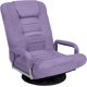 thumbnail image 1 of Songqin Swivel Gaming Chair 360 Degree Multipurpose Floor Chair Rocker for TV, Reading, Playing Video Games w/Lumbar Support, Armrest Handles, Adjustable Foldable Backrest - Light Purple, 1 of 16