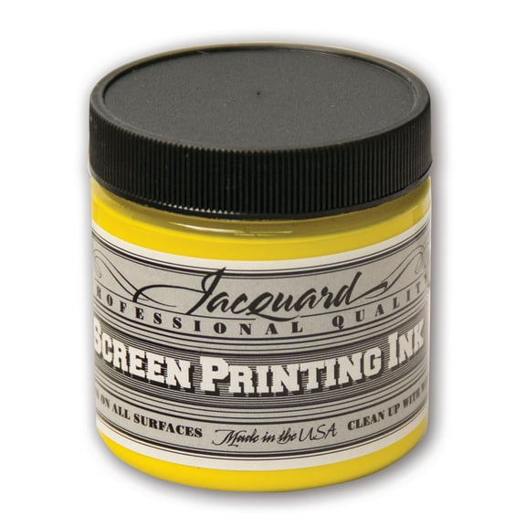 Jacquard Professional Screen Printing Ink, 4 oz., Opaque Yellow