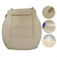 thumbnail image 5 of Driver Bottom Leather Seat Cover for Mercedes-Benz C250 C300 C350, Tan Microfiber Leather, 5 of 5