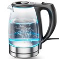 thumbnail image 1 of Hervidor de agua Yashi 1,7 l Con luz indicadora LED azul apagado automático 2200 W color plateado transparente, 1 of 5