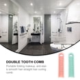 thumbnail image 3 of CTIRCHIU 3Pcs Double Row Comb for Hair Styling and Detangling Assorted Color 18 5x0 8in V Shaped Design, 3 of 8