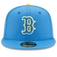 thumbnail image 2 of Men's New Era Light Blue Boston Red Sox 2021 City Connect 59FIFTY Fitted Hat, 2 of 5