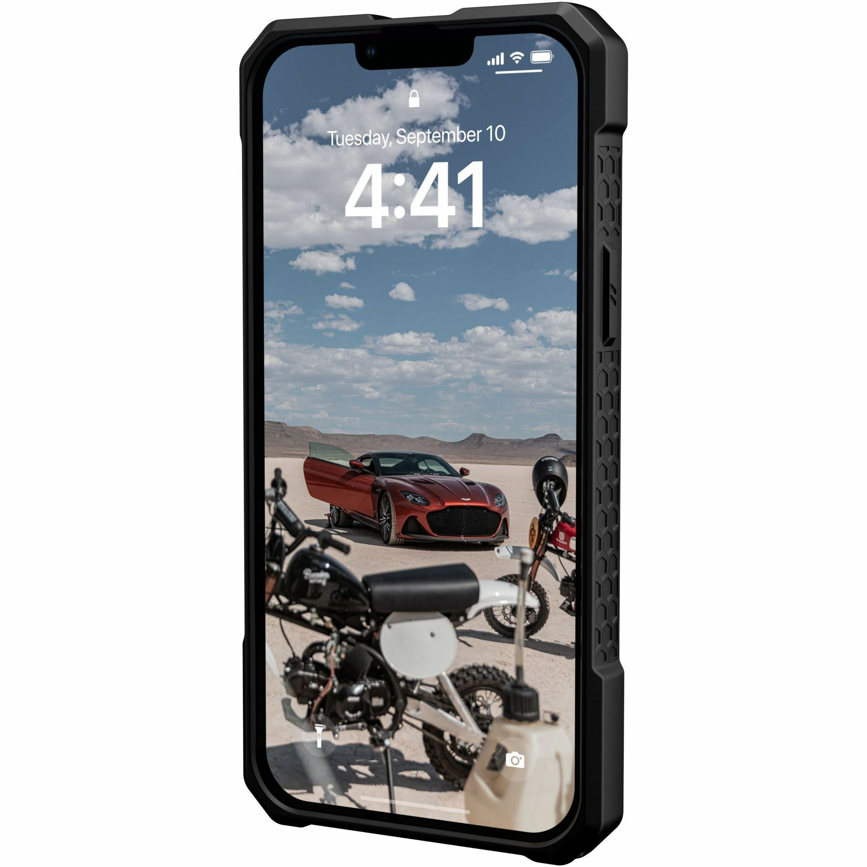 UAG iPhone 14 Plus Case Kevlar Black 6.7" Monarch Pro Built-in Magnet Compatible with MagSafe Charging Rugged Shockproof Dropproof Premium Protective Cover