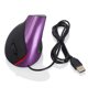 thumbnail image 1 of Injueey Ratón óptico vertical con cable de 1200 DPI, 5 botones, ergonómico, protector de muñeca, USB, para ordenadores Juegos de teclado y mouse para computadora violeta, 1 of 6
