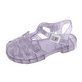 thumbnail image 5 of BOBOGOJP Girls Sandles Shoes Girls Sandals Jelly Mary Jane Dance Party Cosplay Shoes for Kids Toddler Toddler Slip On Purple for Size 13, 5 of 8