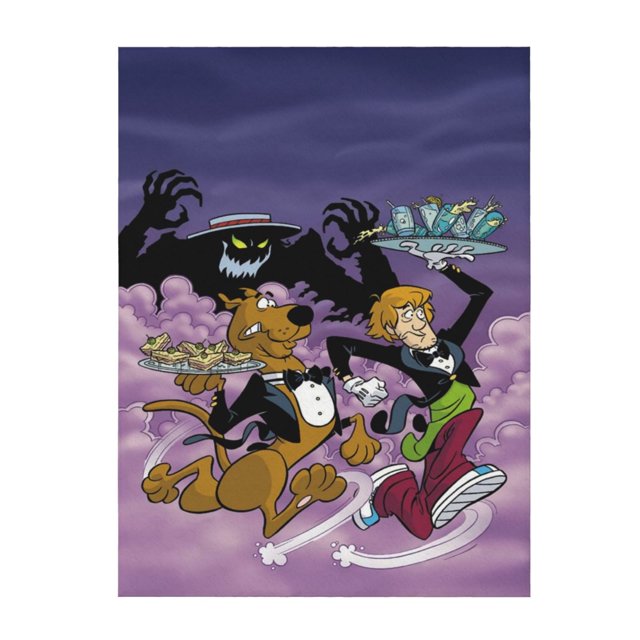 Manta de felpa suave y cómoda de Scooby Doo, manta de franela cálida y ligera para sofá cama de 40 x 30 pulgadas