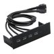 thumbnail image 2 of Concentrador de panel frontal USB de 5,25 pulgadas Concentradores USB Panel frontal de PC Multifunción Alta velocidad 4 puertos USB 3.0, 2 of 6