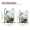 thumbnail image 2 of Gaeub Tropical Summer Palm Drawstring Backpack Bag Sport Gym Sackpack Heavy Duty String Backpack for Men Women-Small, 2 of 6