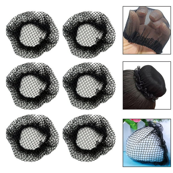 Soimiss 20Pcs Elastic Hairnet Hair Snood for Durable Elegant Bun Cover
