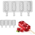 thumbnail image 1 of 4 Grids Popsicle Molds Silicone Ice Cream Molds Ice Cube Tray Popsicle Maker DIY Homemade Cake Pop Mold Ice Lolly Mould Kitchen Tools, 1 of 7