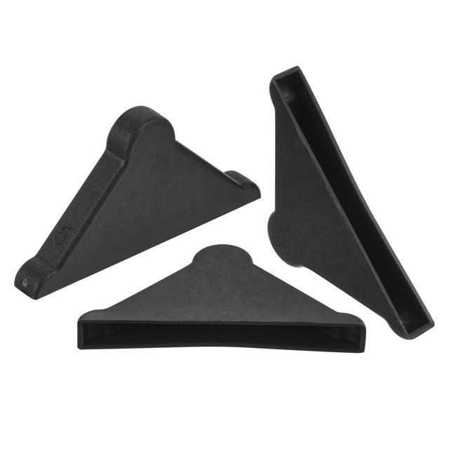 Uxcell Lot de 20 Protecteurs d'Angle 5x50mm Plastique Triangle Coussin d'Angle, Noir