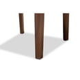 thumbnail image 7 of Baxton Studio Caron Modern and Contemporary Grey Fabric Upholstered Walnut Brown Finished Wood 5-Piece Dining Set, 7 of 7
