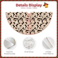 thumbnail image 3 of Daiia Dachshund Drawing Merry Christmas Tree Skirt , Xmas Large Lace-up Tree Skirt, Santa Snowflakes Rustic Home Decorations New Year Party Farmhouse Decor-36", 3 of 6