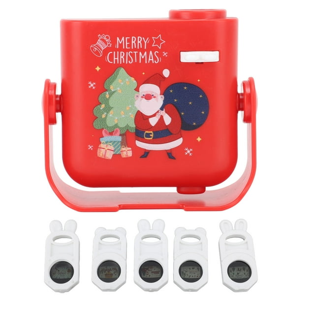 Proyector de tema navideño para niños Decoración de múltiples patrones Proyector de luz ambiental LED de Navidad con 5 diapositivas ANGGREK Otros