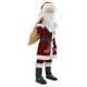thumbnail image 2 of Txlixc Traje de Santa Claus, sombrero + Chal + abrigo + pantalones sueltos + zapatos + guantes + cinturón, traje de terciopelo para adultos / niños Txlixc moda, 2 of 8