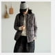 thumbnail image 5 of Chaqueta corta ligera de plumón de pato blanco con cuello de camisa artístico para mujer, de color liso, con cuello cuadrado, combinable con todo, 5 of 6