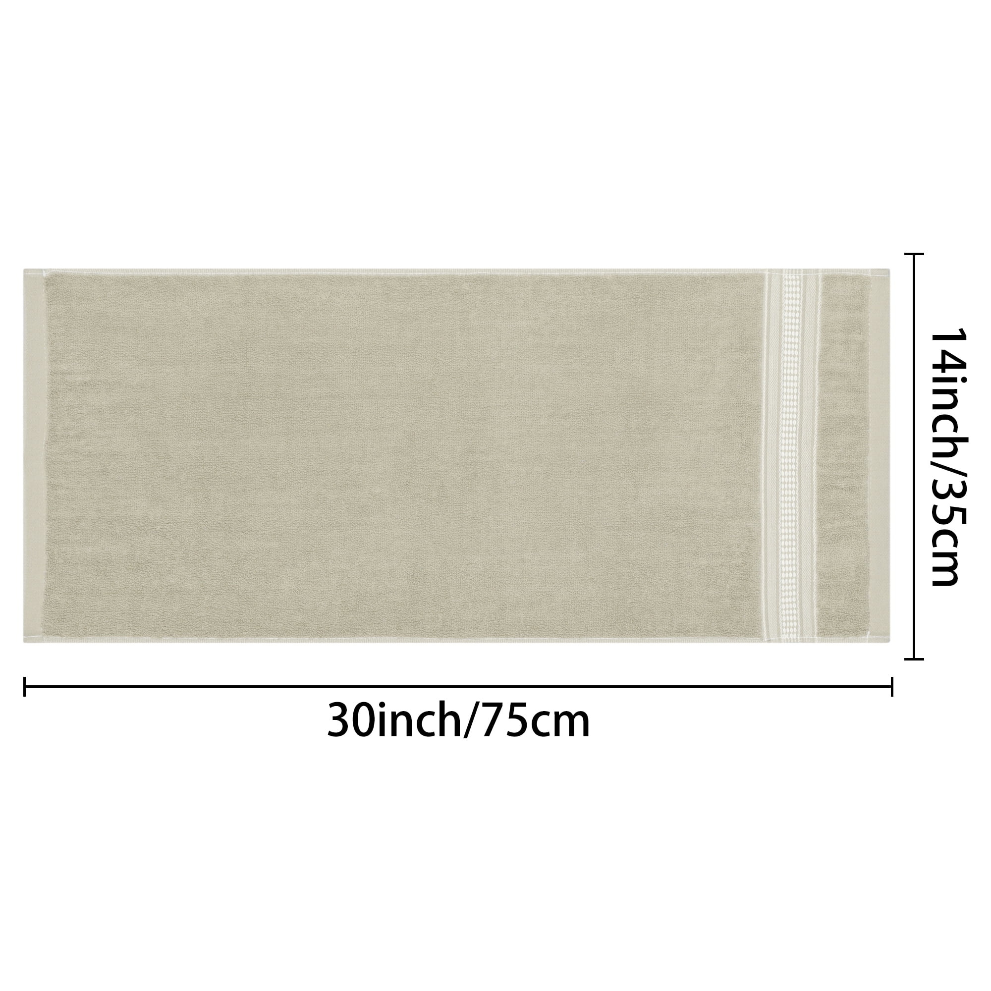 Unique Bargains Plaid Pattern Hand Towels Comfort and Quick Drying Towel for Bathroom Blue 14" x 30" Light Brown/Light Gray 14" x 30"