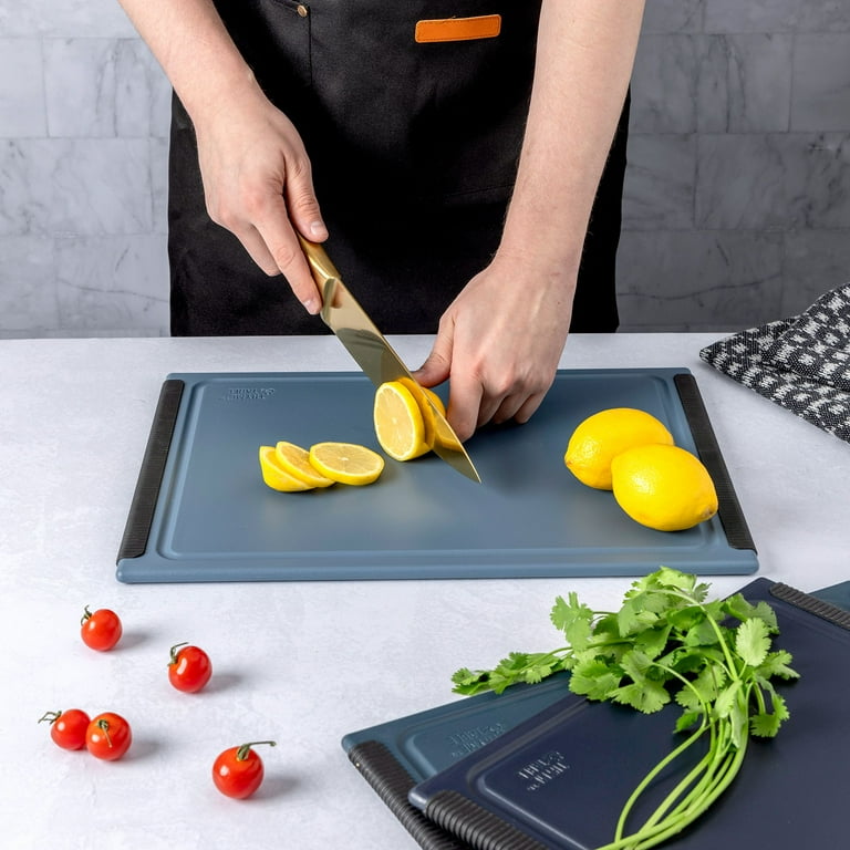 Thyme & Table 3-Piece Poly Cutting Boards Blue - SM 8.5x12