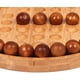 thumbnail image 3 of Juego de solitario de madera, rompecabezas, juego de mesa clásico con canicas, tablero redondo de 19,5 cm con canicas de madera, juego de rompecabezas para un jugador, juego de lógica, 3 of 5