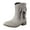 Gray, variant on Gray Ladies Bow Decoration Short Boots With Chunky Low Heel Design For Winter Casual Wear