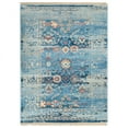 thumbnail image 2 of Rugsotic Carpets Machine Woven Crossweave, Oriental Polyester Area Rug, Blue, 5'x7'10'', 2 of 6