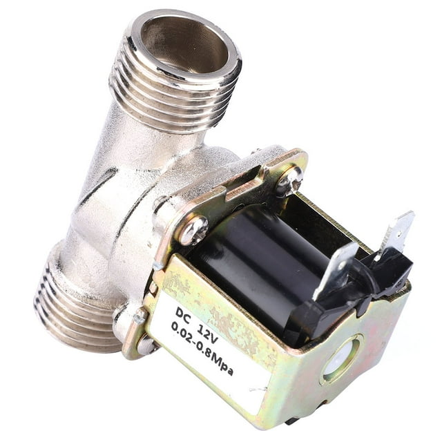 Solenoide DC12V G1/2 NC Válvula Solenoide Eléctrica De Latón Válvula De Entrada De Agua Normalmente Cerrada