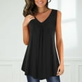 thumbnail image 2 of Eashery Tank Tops for Women Summer Baggy Summer T-Shirt Tee Women Tops Black 2XL, 2 of 4