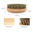 thumbnail image 3 of Beard brush man 100 Percent boar bristle hair brush, beard combmade of solid wood, with medium hard bristles to conquer and soften your beard, 3 of 5