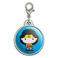 thumbnail image 1 of Wonder Woman Cute Chibi Character Chrome Plated Metal Pet Dog Cat ID Tag, 1 of 4
