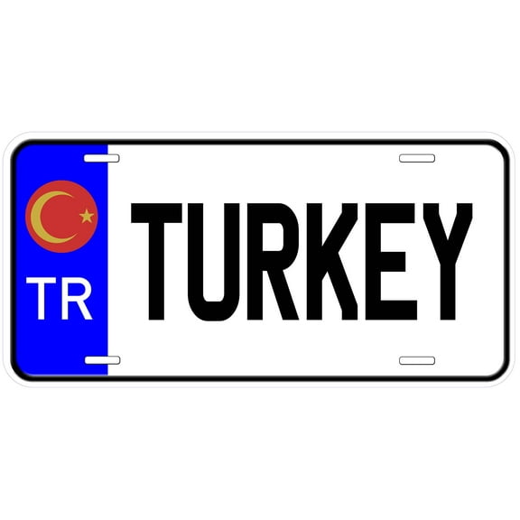 Turkey TR Novelty Car License Plate