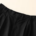 thumbnail image 6 of Spring Savings!GaThRRgYP Womens Pants Clearance,Women's Solid Color Casual High Waisted Oversized Short Pants, 6 of 8