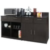 Coffee Break Room Lunch Room "FULLY-ASSEMBLED+Ready-To-Use" BREAKTIME Model 2335 2pc Group - Elegant Espresso Color- INSTANTLY create a great break room! (Accessories NOT included)