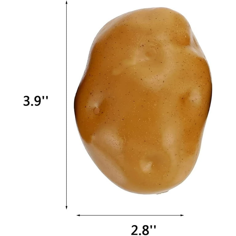 6PCS Artificial Potatoes Realistic Fake Potatoes Simulation Foam