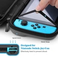 thumbnail image 4 of HEYSTOP Switch Case Compatible with Nintendo Switch, 9 in 1 Switch Accessories with 8 Pouch Carrying Case, PC Protective Cover Case, HD Switch Screen Protector and 6 Pack Thumb Grips Caps, 4 of 9