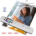 thumbnail image 2 of Portable iScan Wifi Scanner Handheld Zero Margin Scanner 1050DPI HD Scanner JPG/PDF for Business Reciepts Scan Document Images, 2 of 3