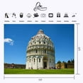thumbnail image 3 of ABPHOTO Polyester 7x5ft Pisa Church Backdrop Pisa Dome Religious Architecture Photography Background and Studio Photography Backdrop Props, 3 of 5