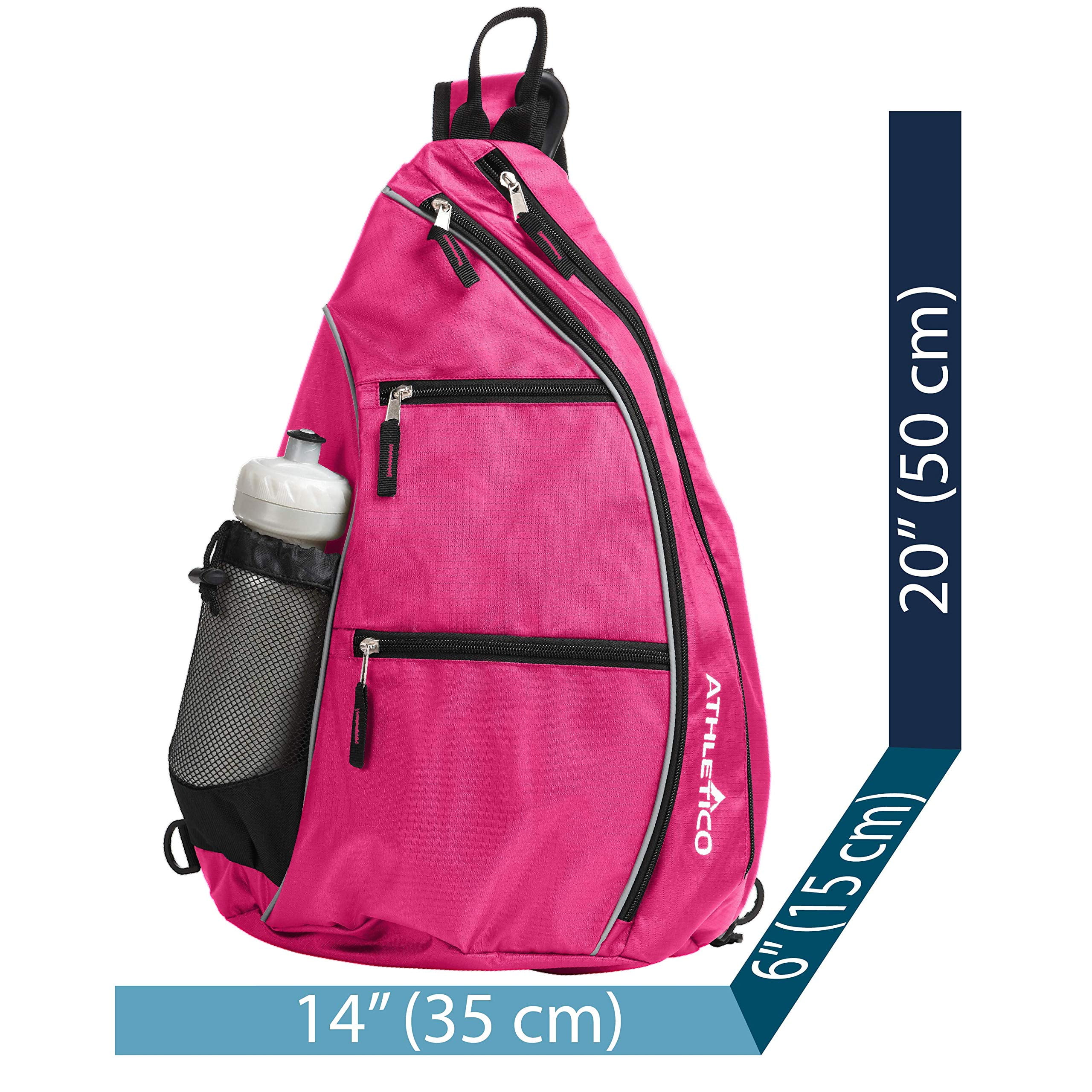 Athletico Sling Bag Crossbody Backpack for Pickleball and Travel for Men and Women Tennis Racketball Athletico Sling Bag Crossbody Backpack for Pickleball and Travel for Men and Women Tennis Racketball