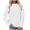 White, variant on Crewneck Sweatshirts Women Fashion Casual Pullover Solid Color Long Sleeve Tops Workout Pullover Sweatshirt Fall Fashion for Women 2025 Trendy
