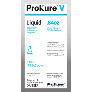 ProKure V Liquid Disinfectant & Deodorizer - 5 Gallon Pouches (PACK OF 6)