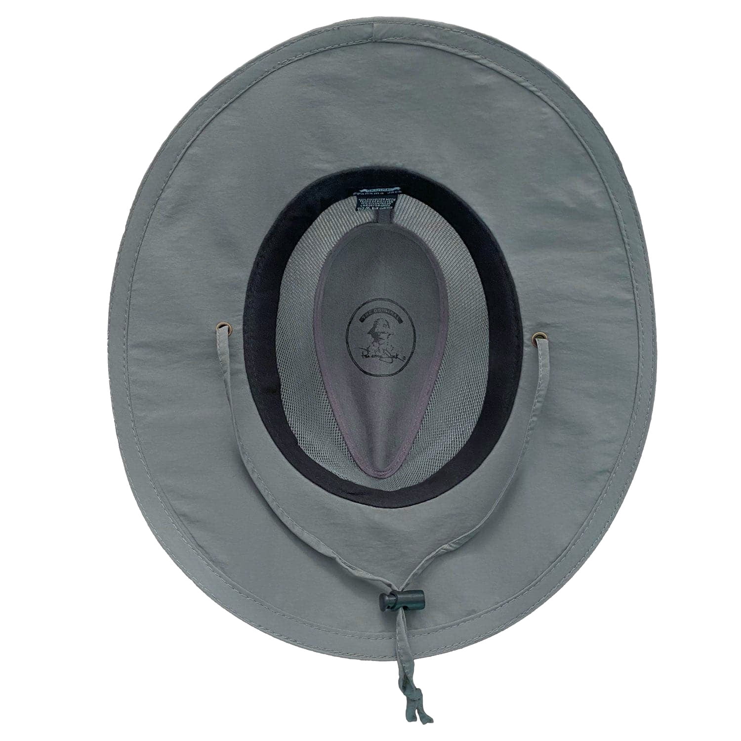 Panama Jack Mesh Crown Safari Sun Hat, 3" Brim, Adjustable Chin Cord, UPF (SPF) 50+ Sun Protection (Charcoal, X-Large)