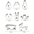 thumbnail image 3 of BSJJY 8 Pieces 3D Christmas Snowman Cookie Cutters Stainless Steel Cartoon Biscuit Cutter Mould for Holiday DIY Baking Cake Fondant Sugarcraft Muffin Pastry Bakeware Decoration,1Set, 3 of 9