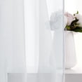 thumbnail image 4 of Solid Sheer Color Curtains, Semi Blackout Chiffon Curtains, Bedroom and Living Room Decoration, 2Pcs, 4 of 5
