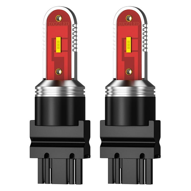 Kenally 2 uds 30W LED 1156/1157 bombillas LED luces de señal de coche 12/24V 1200Lm lámpara de freno 1860 Chip 6500K T20/T25 accesorio de iluminación Bombillas para automóviles luz amarilla tipo 4 Kenally VI000921-12