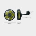 thumbnail image 3 of Qocolhg Car Fans,USB Electric Cooling Fan For Backseat, Headrest 360 Degree Rotatable Rear Seat Air-Fan, 3 of 8